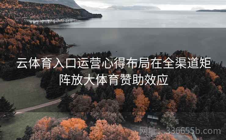 云体育入口运营心得布局在全渠道矩阵放大体育赞助效应