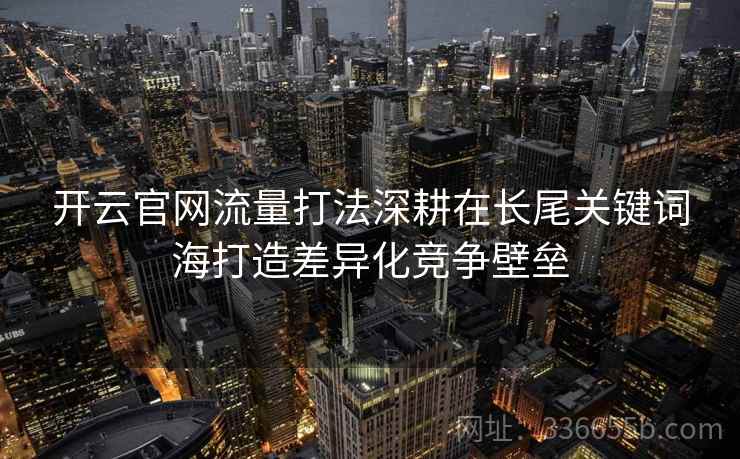 开云官网流量打法深耕在长尾关键词海打造差异化竞争壁垒